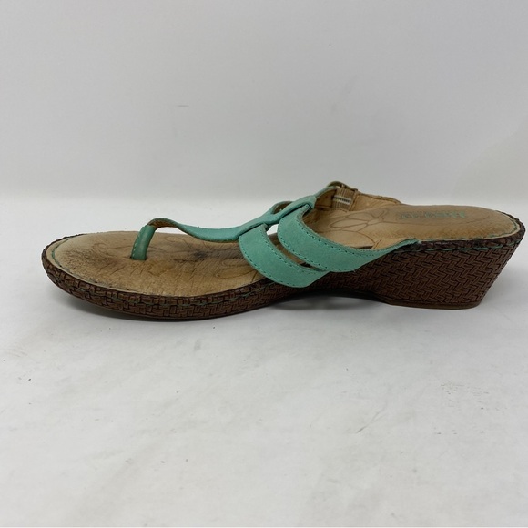 Born Comfort Sandals Size 7 M Turquoise Straps Adjustable - Picture 6 of 11